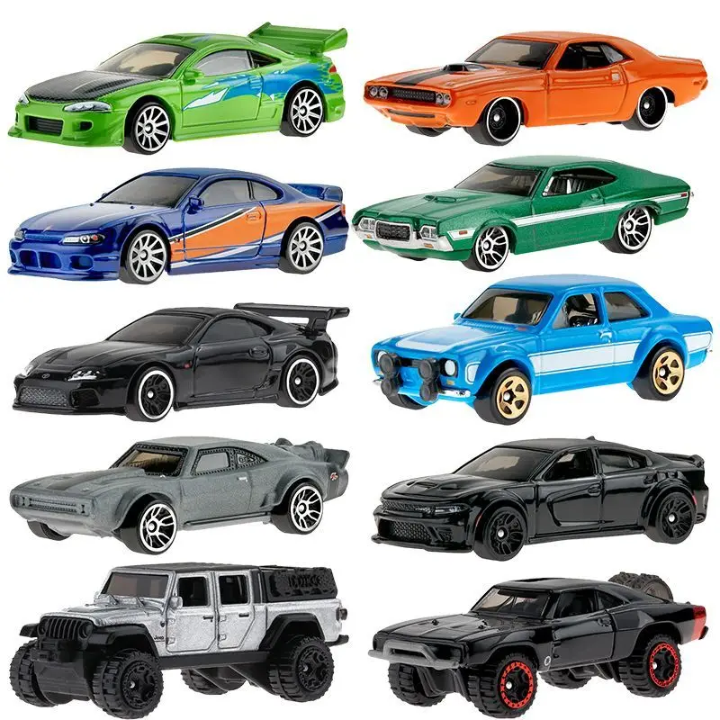 Hot Wheels Fast and Furious Cars NISSAN SILVIA S15/MITSUBISHI ECLIPSE/TOYOTA SUPRA/FORD ESCORT 1/64 Die-cast Model HNR88