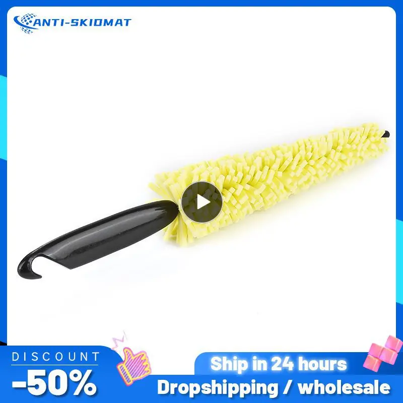 

Car Wheel Brush Tire Cleaning Brush Tool Car Rim Scrubber Cleaner Duster Handle Motorcycle Truck Wheel Car Grooming Brush New