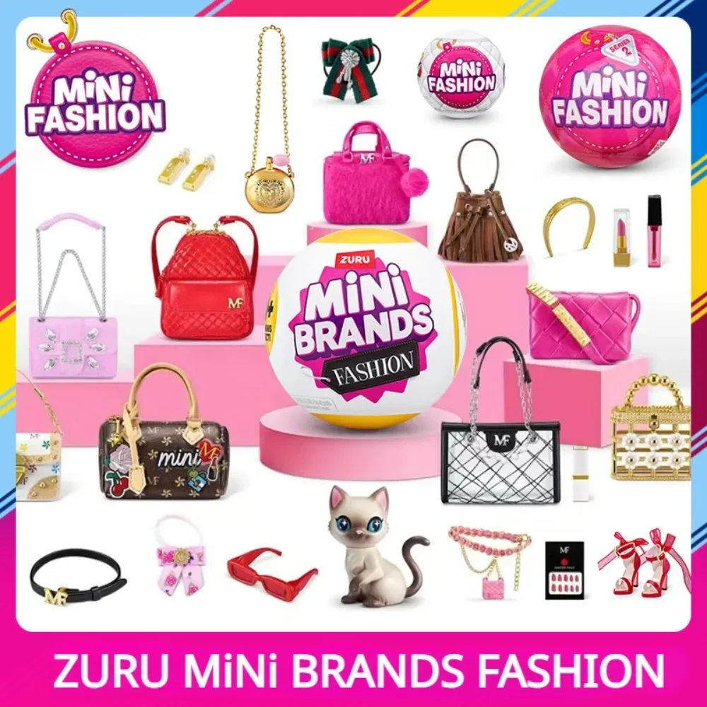 Random Cute Blind Box Original ZURU New Mini Fashion Bag Ball Shoes Bag  Miniature Model Toy Collection Blind Box Children Toys