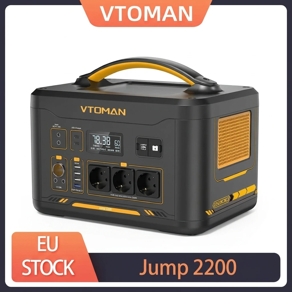 Portable Power Station, 1548Wh LiFePO4 Battery, 2200W AC Output, Expandable to 3096Wh