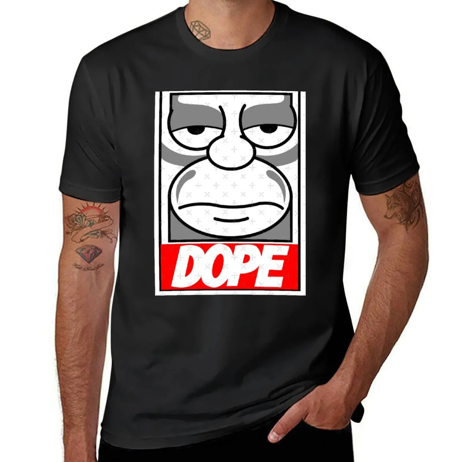 Dope homer T-Shirt korean fashion summer tops mens graphic t-shirts anime