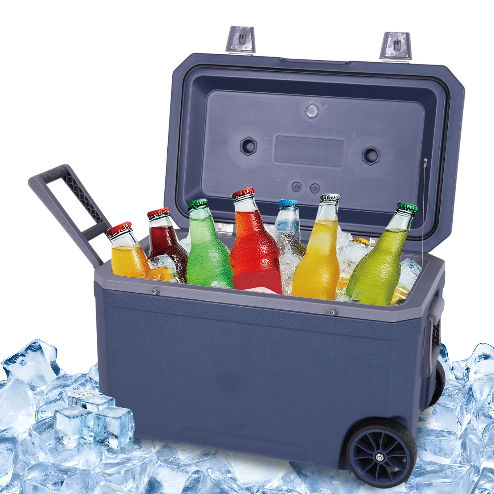

70L Camping Ice Box Large Capacity Car Refrigerator Portable Cooler Box Outdoor Camping Vehicle Insulated Box with Handle