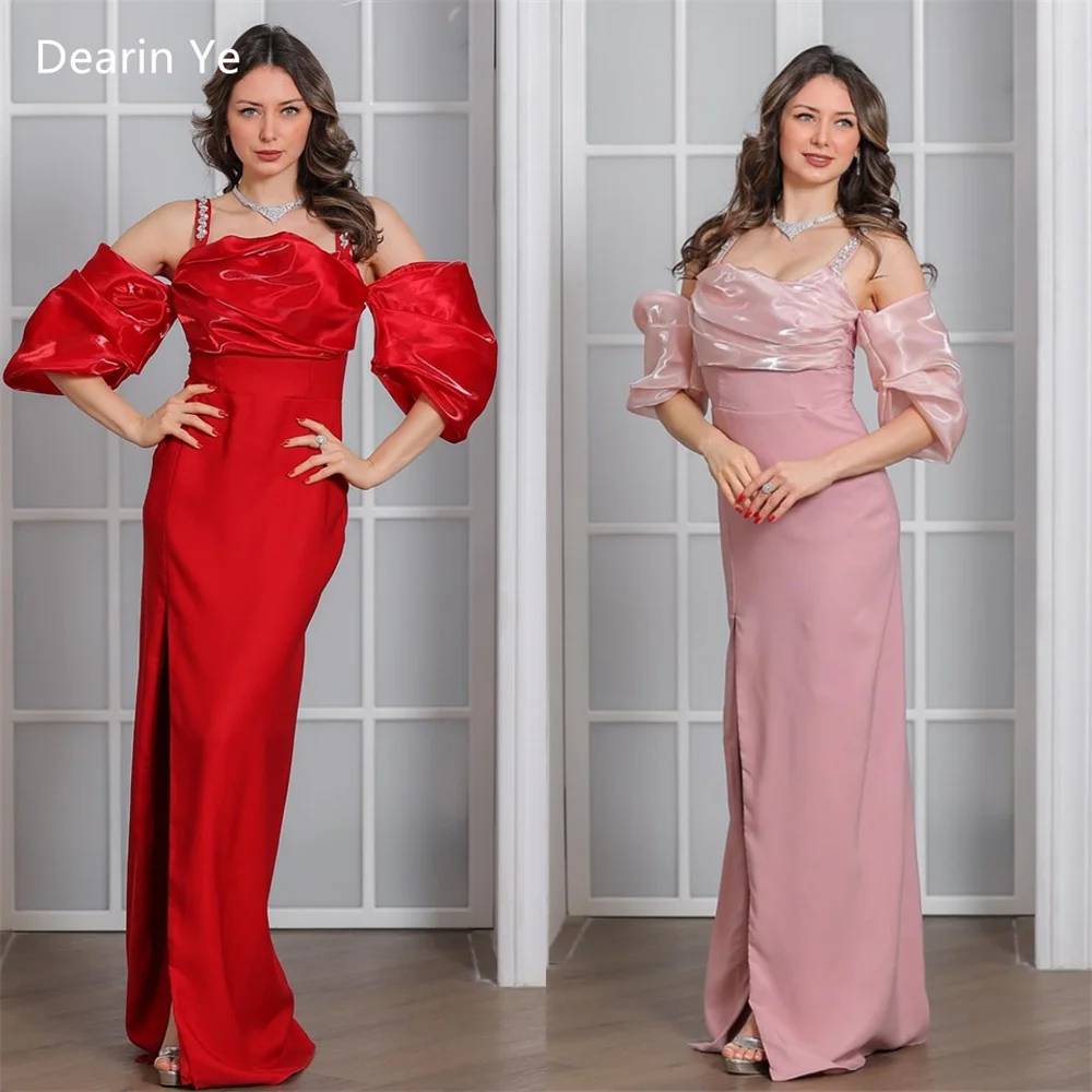 

Customized Prom Gown Evening Dearin Shoulder Girdle Column Floor Length Skirts Bespoke Occasion Dresses Saudi Arabia Formal Dres