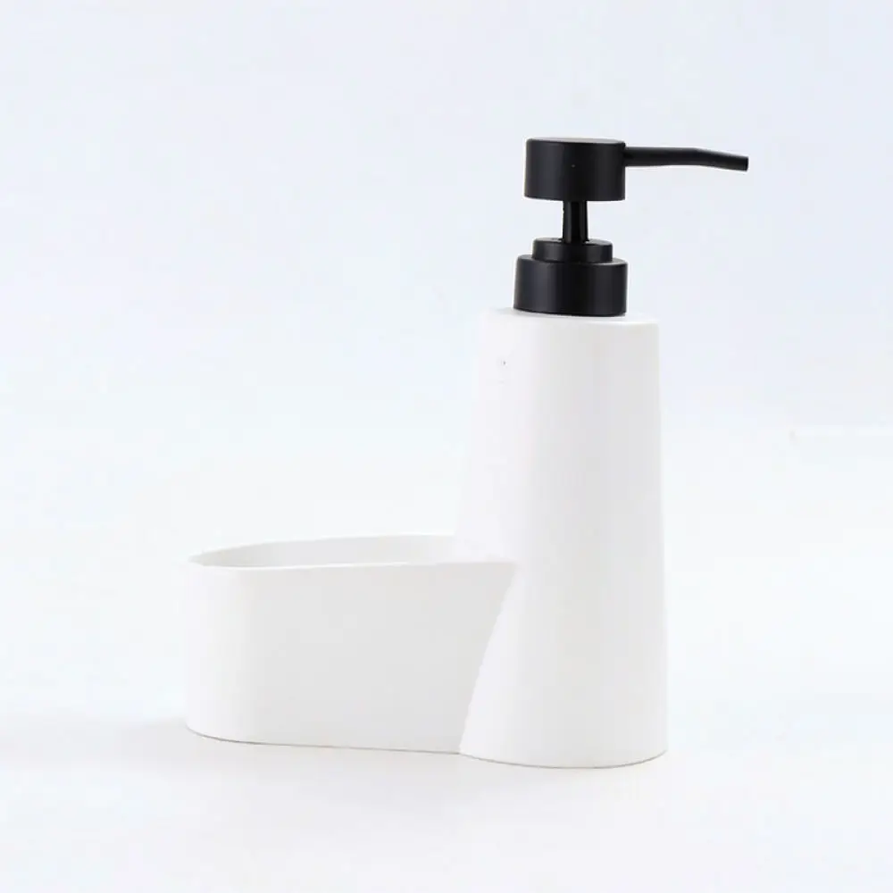 Modern Soap Dispenser Kitchen Liquid Bottle Press Pump Matte Resin Dish Cleaner Organizer Countertop Storage Appliance