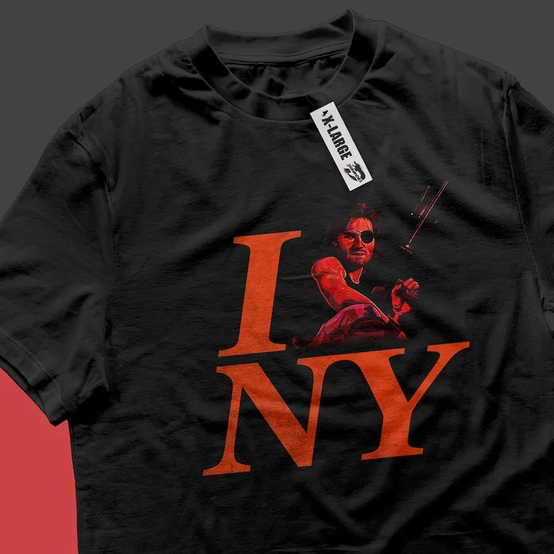 Escape from Newyork 80s Retro Vintage Movie Fan Kurt Russell T-shirt