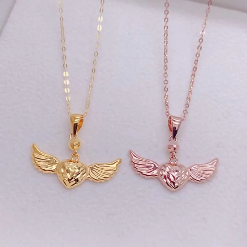 

New Arrival 18K Yellow Gold Pendant Women AU750 Gold Heart Necklace Pendant