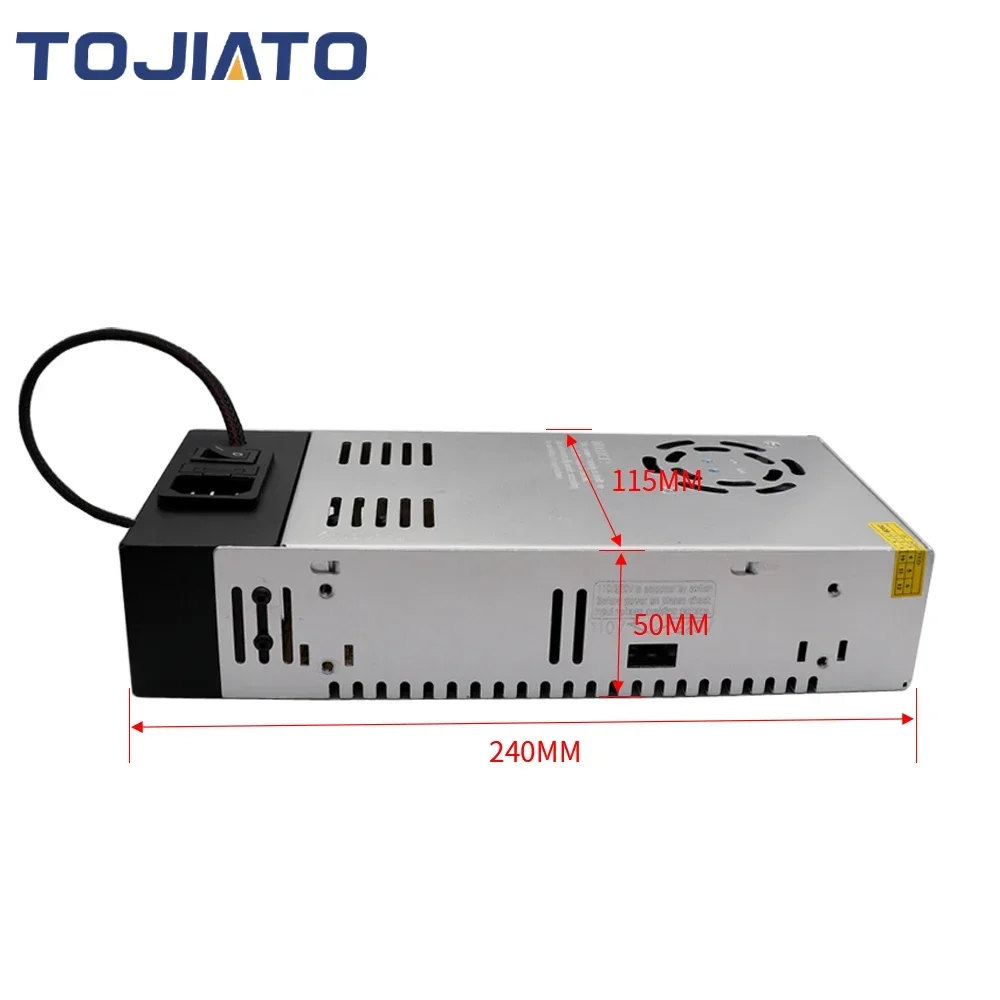 Imagem -02 - Cnc Regulado Fonte de Alimentação para Impressora 3d Peças Faça Você Mesmo dc 24v 15a 12v 30a Saída ac 110v 240v Input