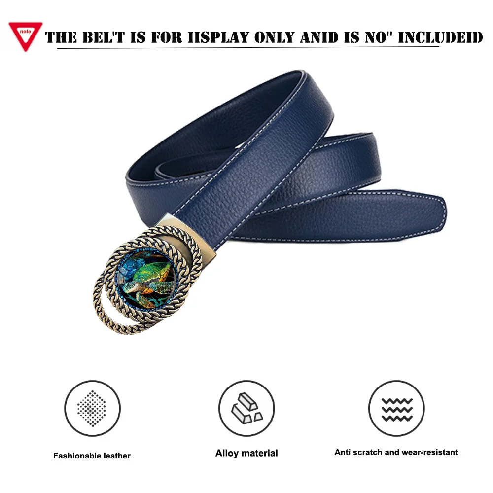 Sea Turtle Automatic Ratchet Belt Buckle moda personalizado cinto acessório como um presente para um bom amigo