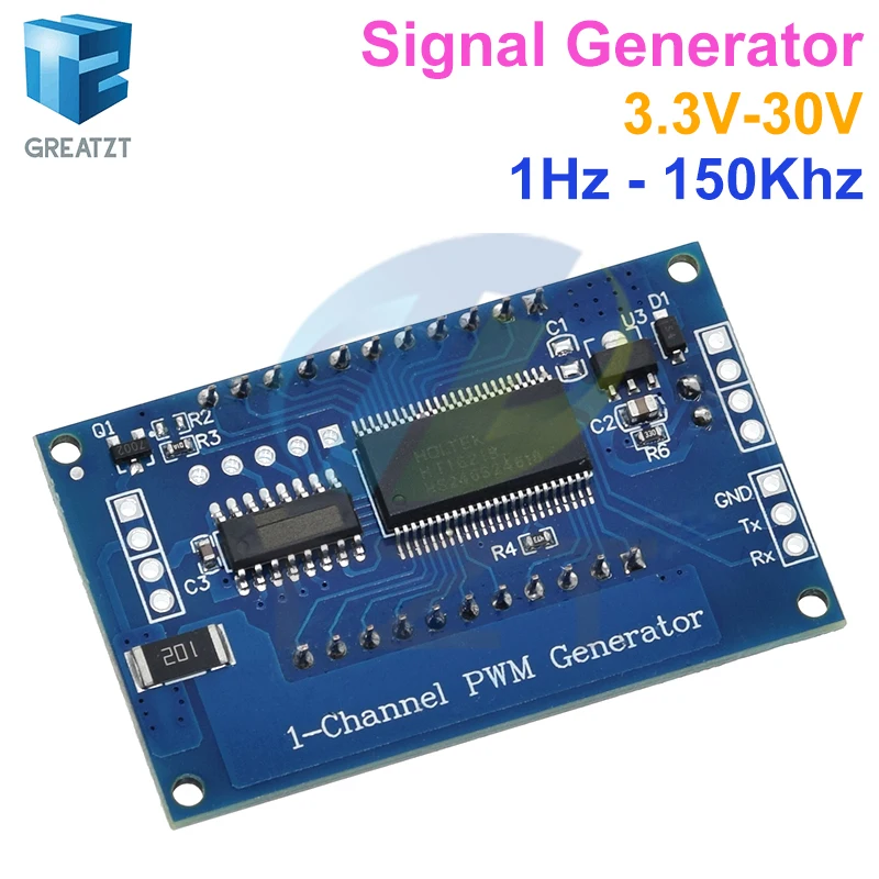 1Hz-150Khz Signal Generator PWM Board Module Pulse Frequency Duty Cycle Adjustable Module LCD Display 3.3V-30V 1Hz - 150Khz