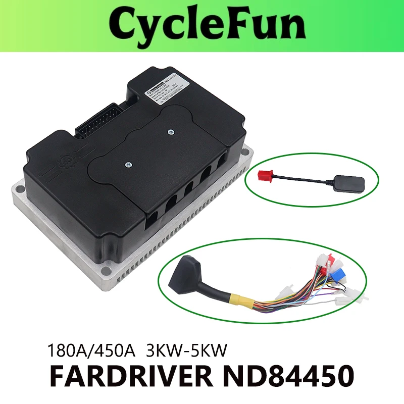 

NANJING FarDriver 3KW-5KW ND84450 84V-100V 450A BLDC Sine Wave Controller With Bluetooth For Electric Motorcycles Scooter E-bike
