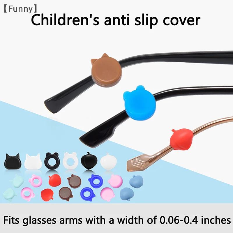 

5 Pairs Silicone Glasses Ear Grip Cute Sports Eyeglasses Ear Hook Silicone Anti Slip Eyewear Temple Tips Sleeve Retainer Holder