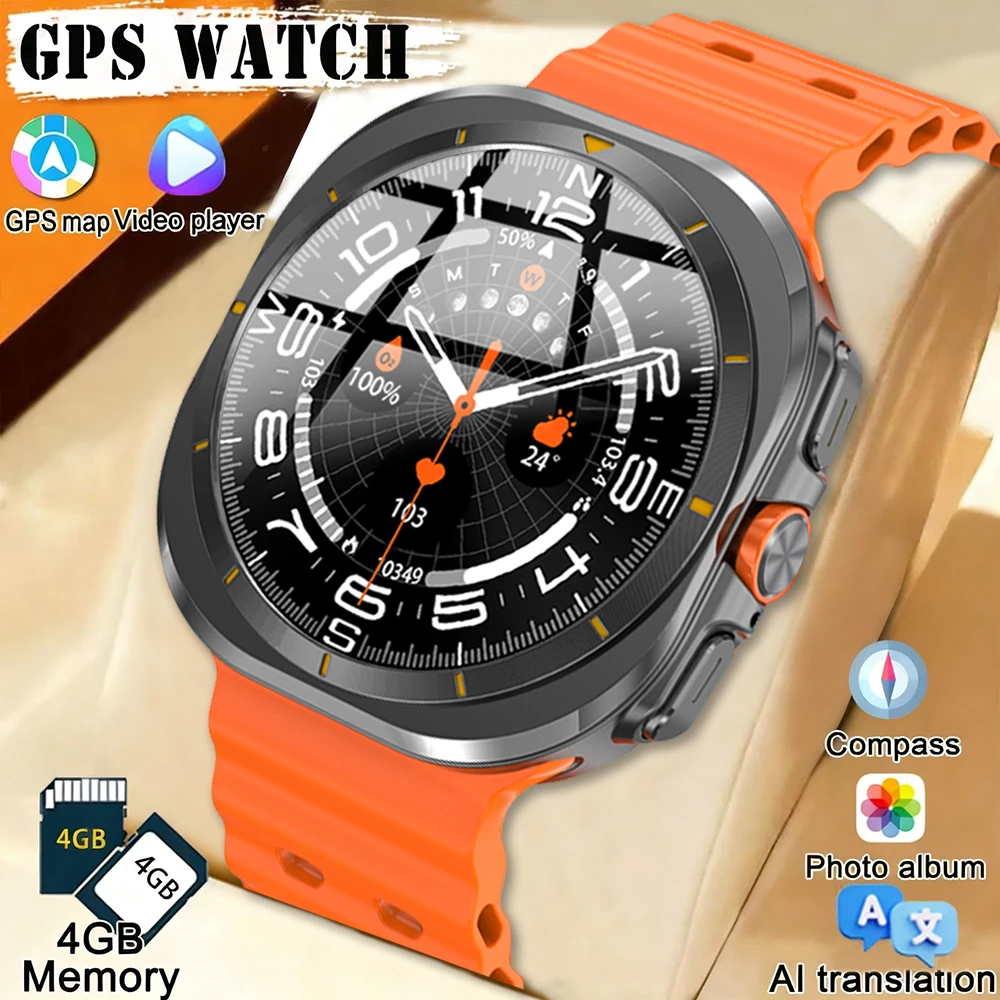 47 مللي متر DT ساعة 7 الترا ساعة ذكية الرجال 32 جيجابايت ذاكرة فيديو GPS NFC ثلاثية الأبعاد القائمة AMOLED اللياقة البدنية الرياضة المقتفي الصحة Smartwatches النساء #1
