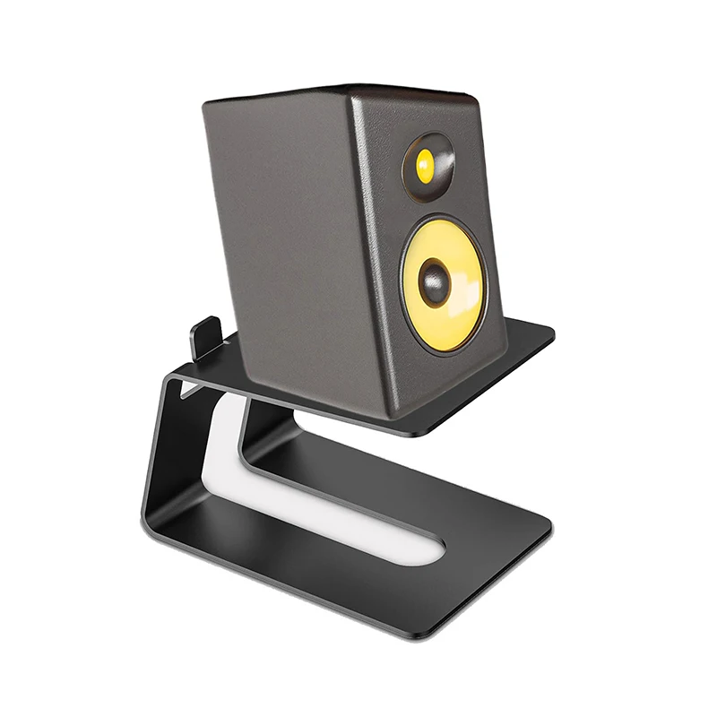 1PCS Desk Audio Stand Studio Monitor Riser For Bookshelf Desktop Laptop Speaker Metal Desk Stable Speaker Stands