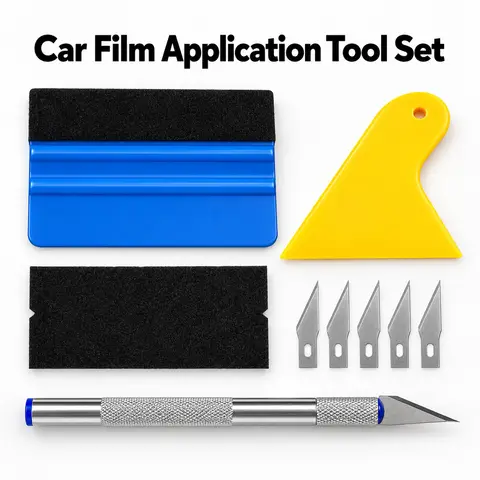 6PCS 9pcs Vinyl Tool Kit Window Film Tint Tools Kit Automotive Film Cutting Tool Car Wrapping Tool Felt Edge Squeegee