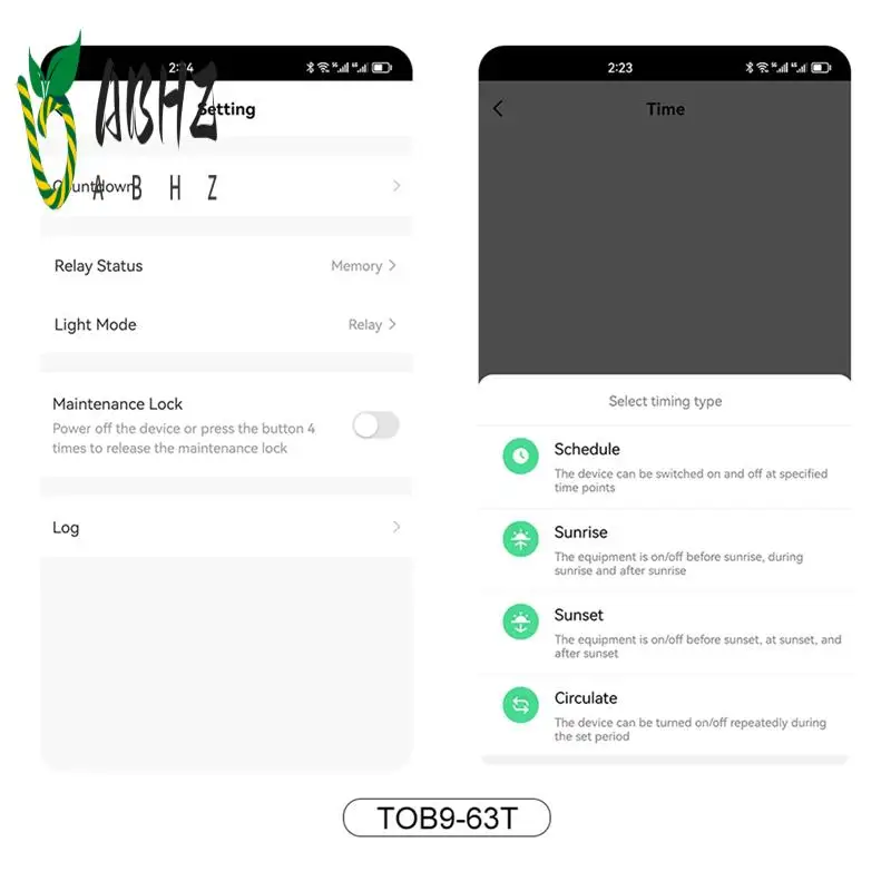 

ABHZ-TOMZN 63A 1P+N WIFI Smart Switch Energy Meter Timer Relay MCB TUYA Smartlife Voltage Current Protection