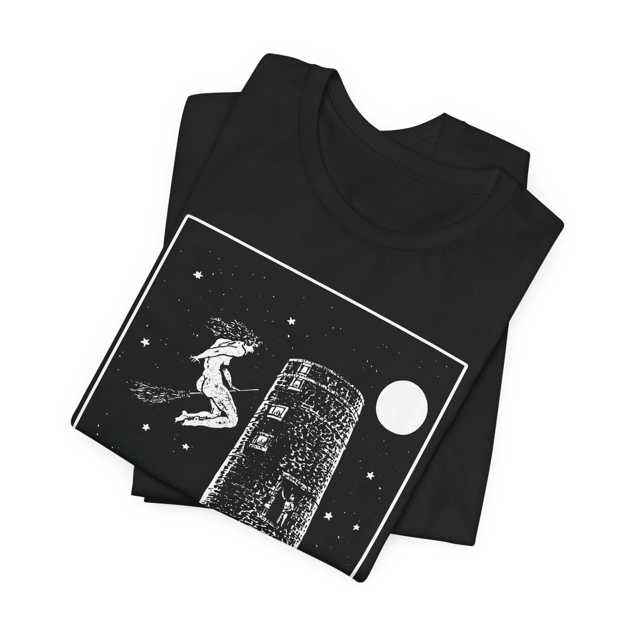 HOT SALE Witch Mill Vintage Voodoo T-shirt Black Magic T-shirt Creepy Shirt Witch Gothic Fashion Unisex Jersey Short Sleeve TEE