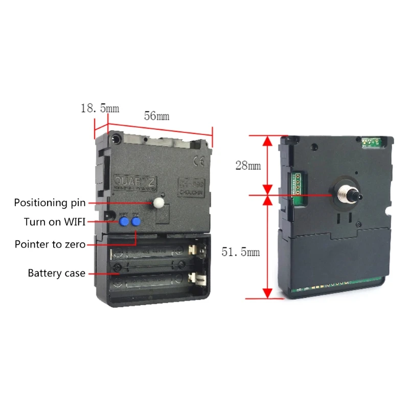 DIY for Smart Wifi Clock Movement Automatic for Time Adjustment Mute Movement Ho