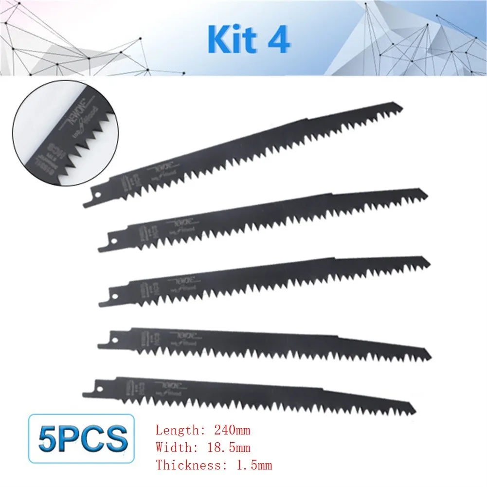 Reciprocating Saw for blades 5 Pcs Cut for hcs High Hardness Woodworking For Plasterboard Sand-lime Brick Tool