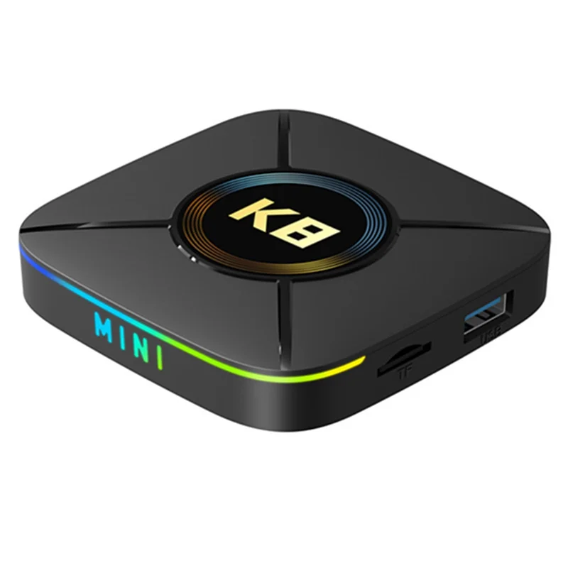 JABS-Smart TV Box K8 Mini Android 14 4K HDR يدعم معالج رباعي النواة Wi-Fi 6 2GB RAM 32GB قوة تخزين #3