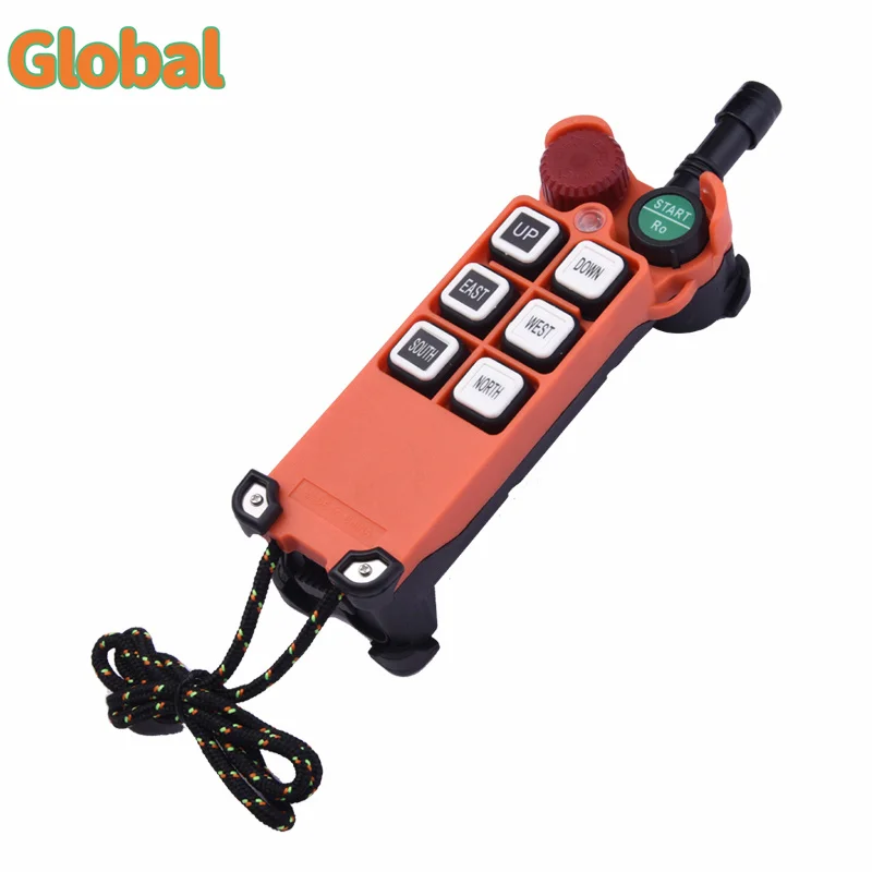 Imagem -04 - Botões de Velocidade Única Industrial sem Fio Guindaste Rádio Interruptores Controle Remoto Talha Ponte Aérea Guindaste Controle Elevador F21-e1
