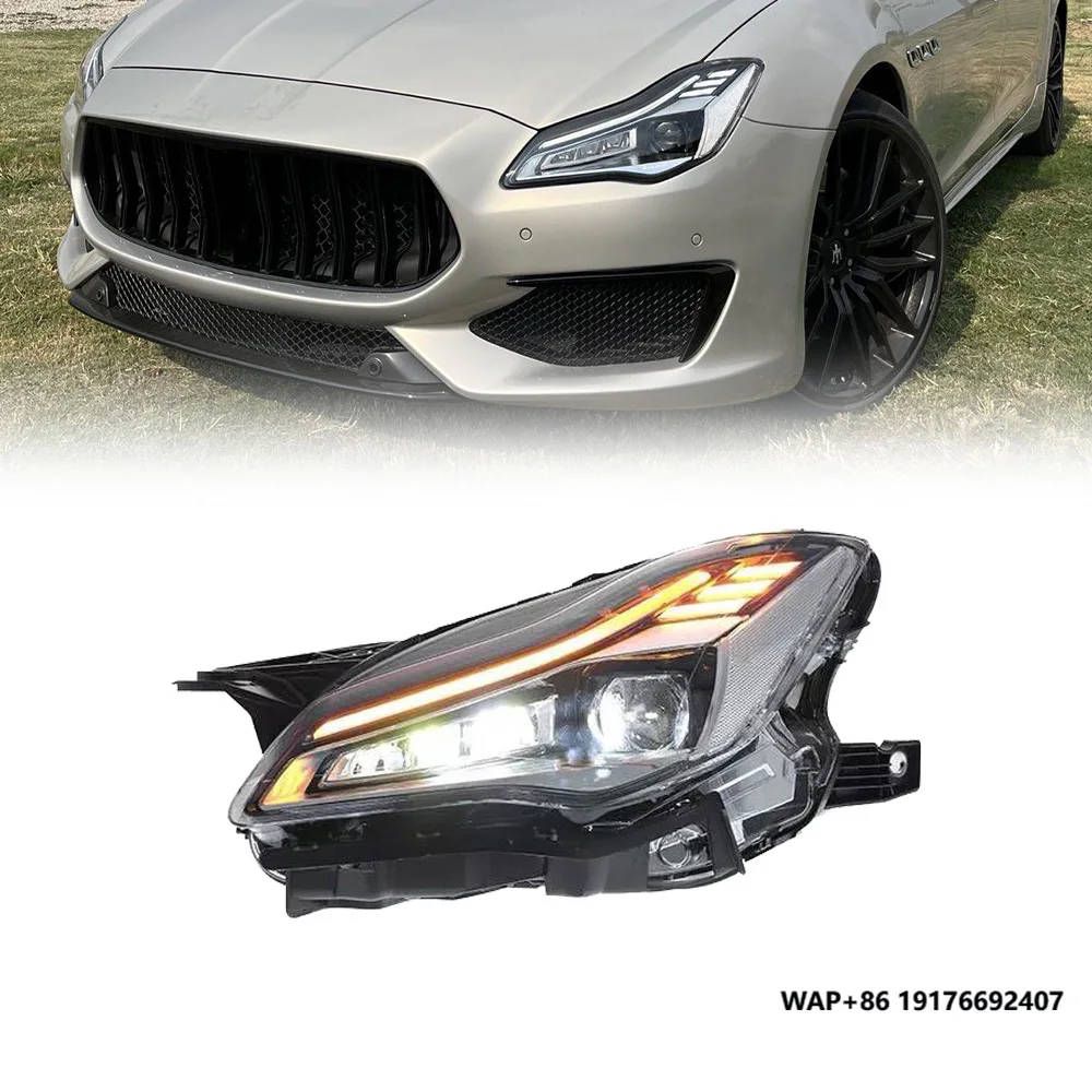 

Hot Sale Old 2013-2021 Model Upgrade to 2022 New Quattroporte Led Front Headlight Assembly