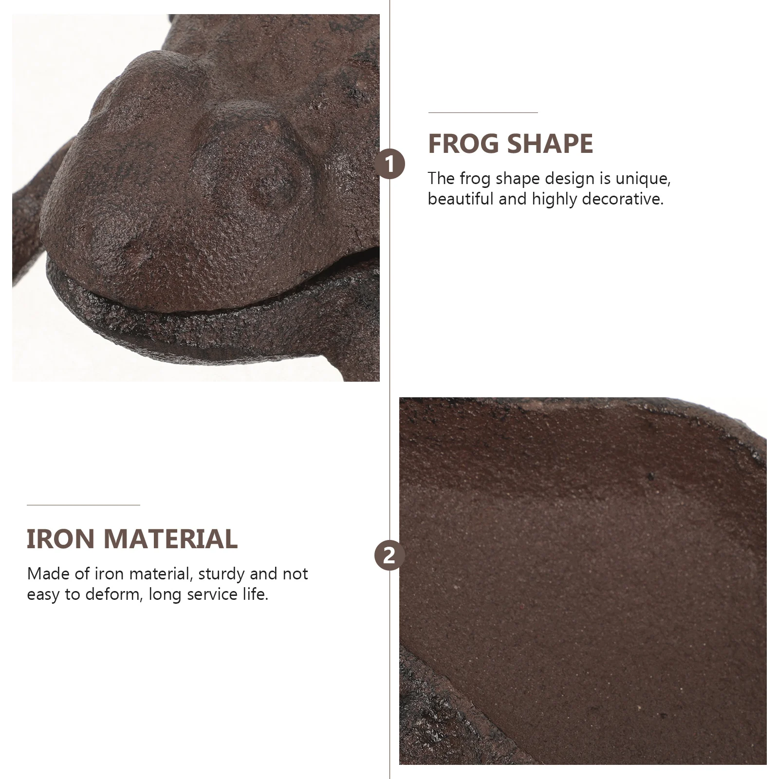 

Ornaments Frog Key Box Hidden Holder for outside Iron Small Garden Storage Case