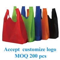 Bolsa de mano de compras con logotipo impreso personalizado, bolsa de tela no tejida, artículos de negocios, logotipo personalizable, reutilizable, regalo, 20 piezas