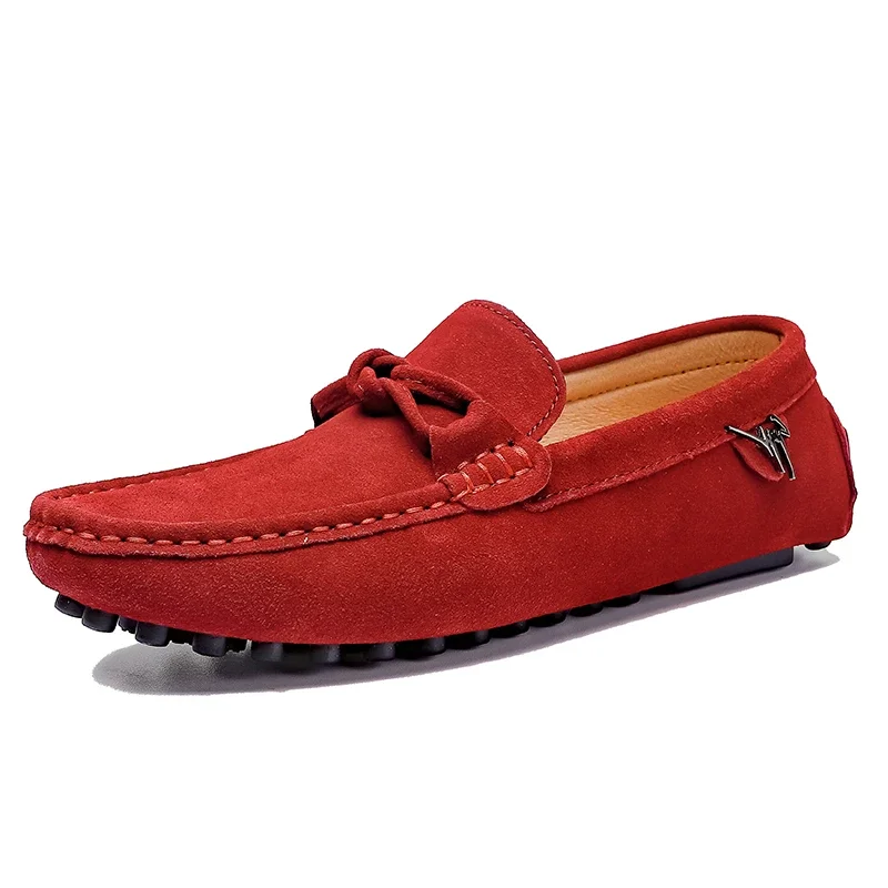

British Style Fashionable Red High-end Banquet Dress Shoes Commuting Driving Walking Work Loafer for Men's Anti Slip Footwear