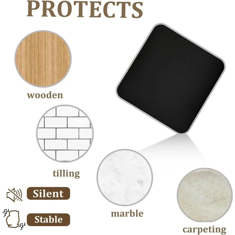 Recliner Pads for Hardwood Floors, Under Recliner Floor Protectors Furniture Pads to Keep Furniture From Sliding