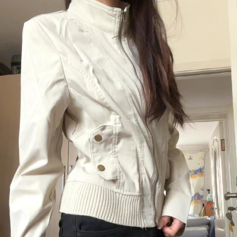 

American Retro Jacket 2025 Spring and Autumn Pocket Zipper Women's Short Street Top