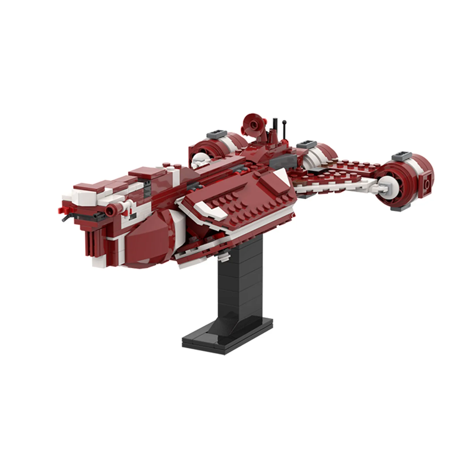 

ZITIANYOUBUILD MOC-53149 The Consular Class Cruiser Micro Fleet Scale with Stand