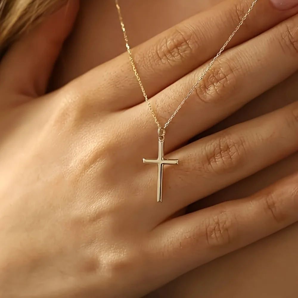 1pcs Fashion Pendant Necklace for Women DIY Design Cross Pendant Necklace Engagement Wedding Necklace Gift Jewelry