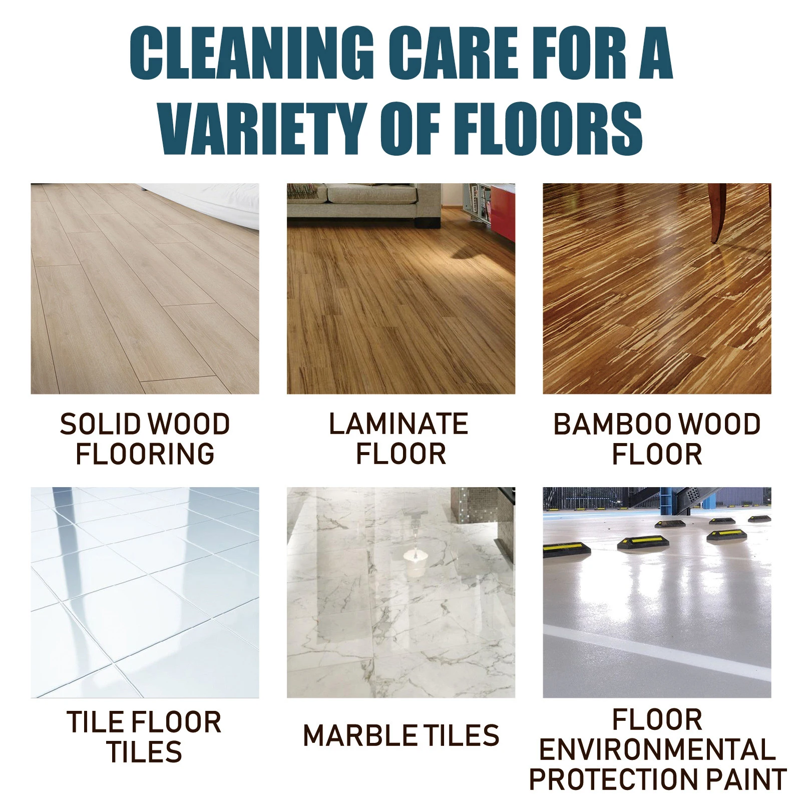 Floor Cleaner Liquid Long-Lasting Fragrance Fragranced Floor Cleaner 100ml Multisurface Aroma Mop Soap for Wood Tile Laminate