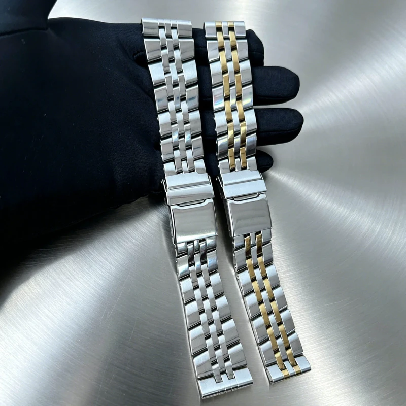 904L Stainless Steel Watchband 20mm 22mm 24mm Bracelet For Breitling Watch For AVENGER NAVITIMER SUPEROCEAN Watch strap