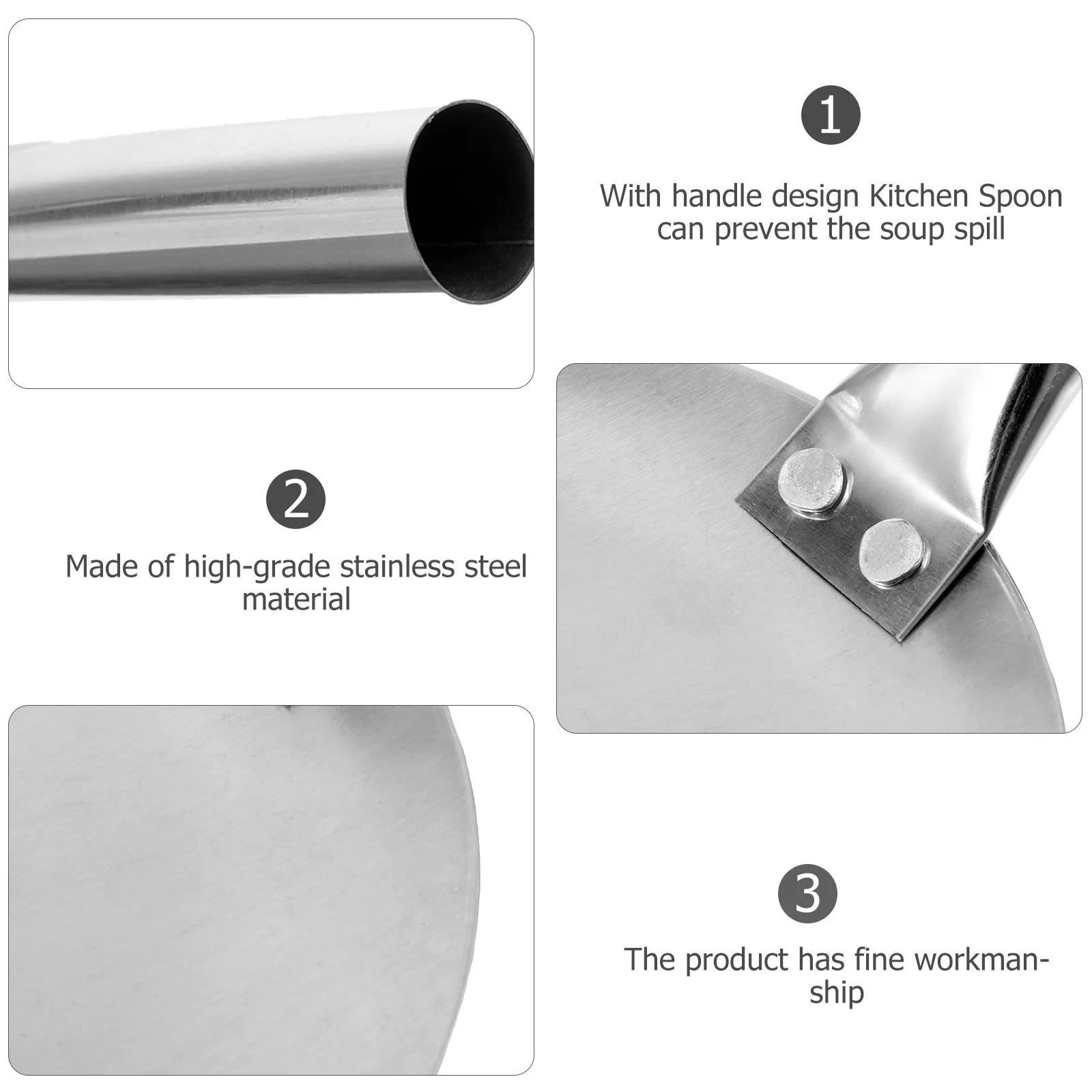 

Multi-Use Kitchen Spoon Tofu Scoop Stainless Steel Rice Scoop Food Ladle Practical Cooking Tool Ladle Tofu Serving Spoons