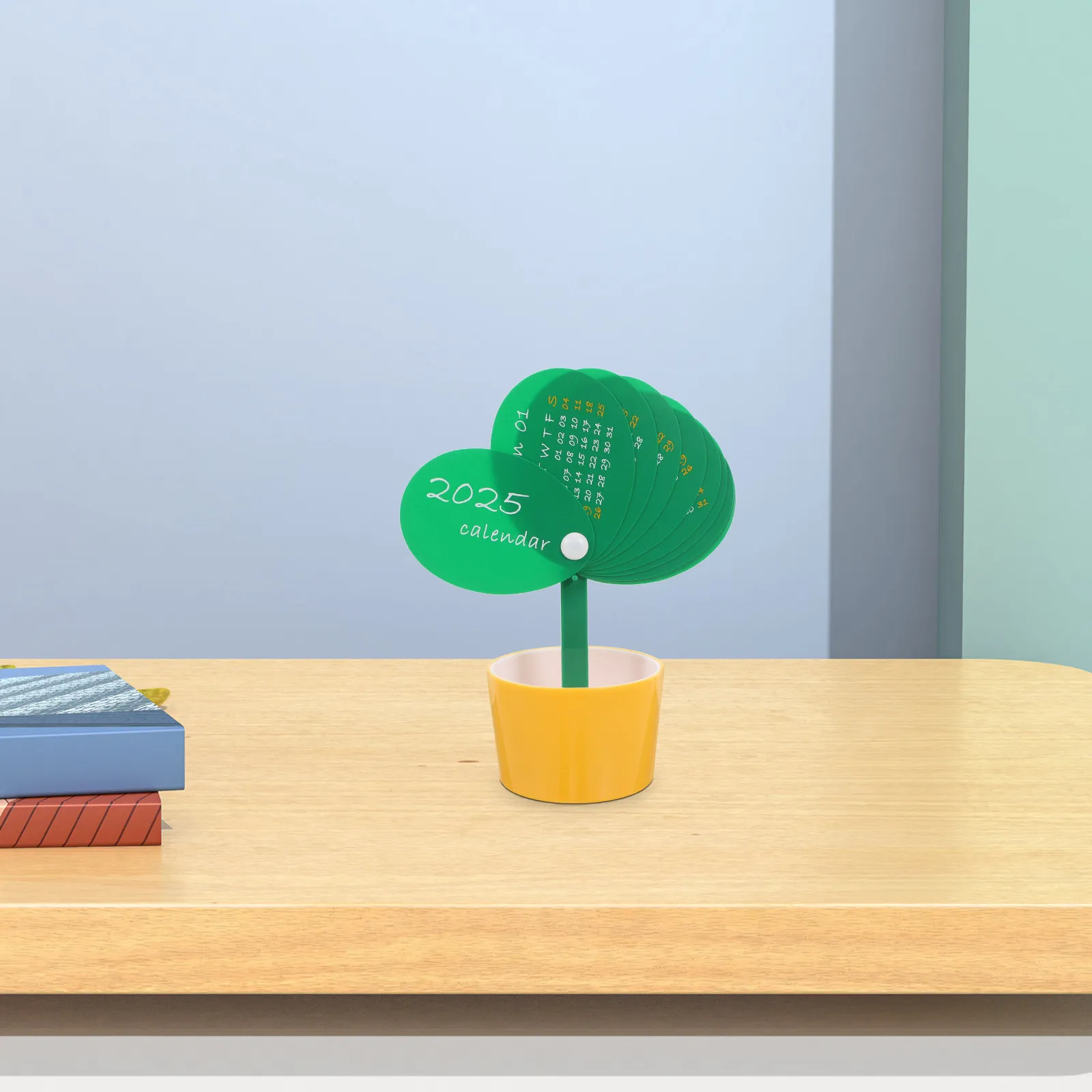 

Creative Calendar Pen Holder Desk Ornament Adorable Multifunctional Pencil Cup Brush Holder Table Decor Desktop Calendar Decor