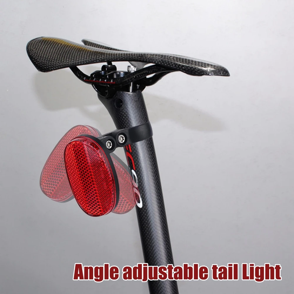 Hidden Protective Cover for Air Tag Bike Rear Reflector Anti-Theft Cycling Bike Night Light Positioning Tracker Accessories