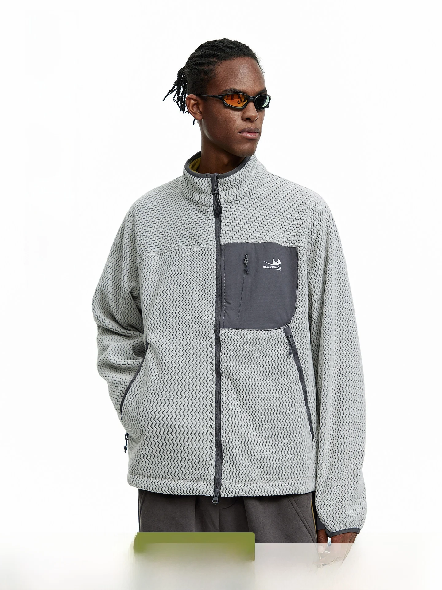 ARTANNIE Lightweight Stand Collar Open Cardigan Sweatshirt Men's 2026 Autumn New Outdoor Couple Sports Fleece Jacket