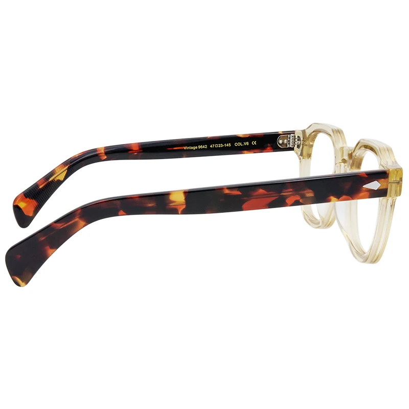Thick frame classic high-quality sheet polygonal eyeglass frame versatile commuting can be equipped with prescription lenses opt