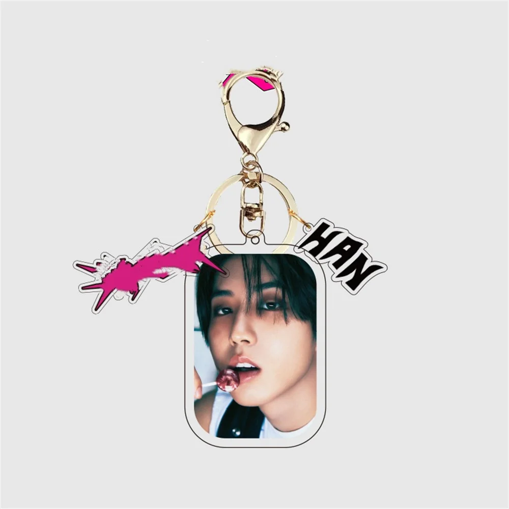 Porte-clés en acrylique Kpop Boy Group, nouvel album, pendentif sac à dos, Seo Disco-Bin, HyunJin, Felix Bangchan, Leeknow, GérGifts, 3 pièces par ensemble