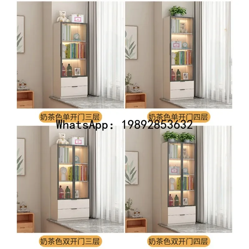 

X4 Solid Wood Bay Window Cabinet Storage Balcony Storage Window Sill Cabinet Bedroom Household Floor Storage Cabinet