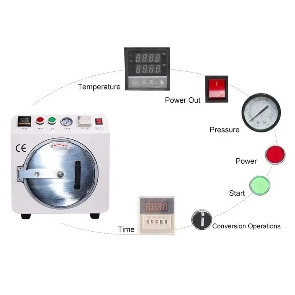 Auto Bubble Remove Defoaming Machine for LCD Screen Mobile Phone Flat/Edge Bubble Removal