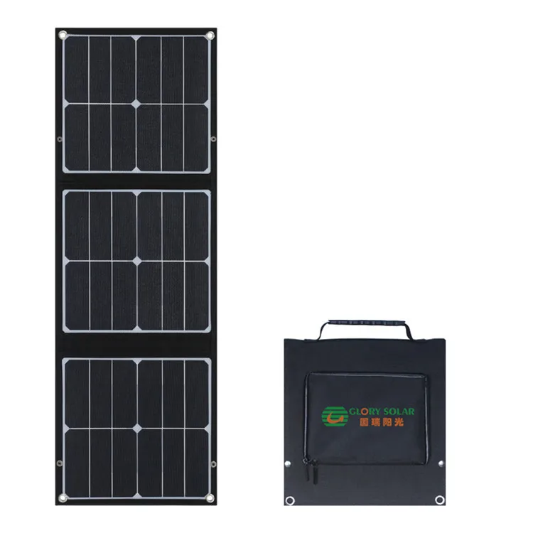 Glory Solar Solar Charger Fast Charging 60W Portable Foldable Max Black Quantity Power Panel Cells