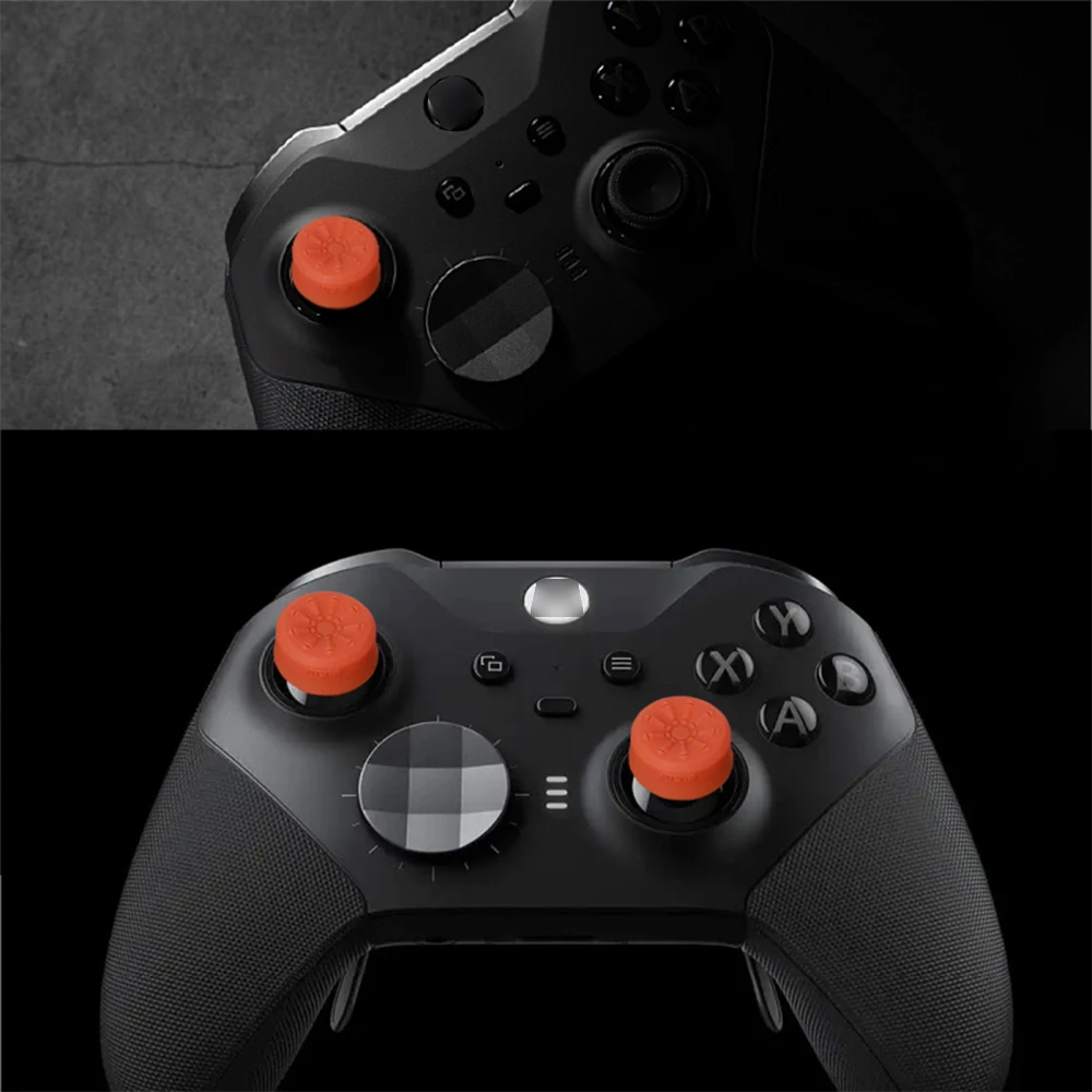 Tappo in silicone per joystick portatile da 6 pezzi per XBOX ONE & Elite 1/2 e serie X/S Controller di gioco Set di impugnature per pollice Tappo per stick analogico