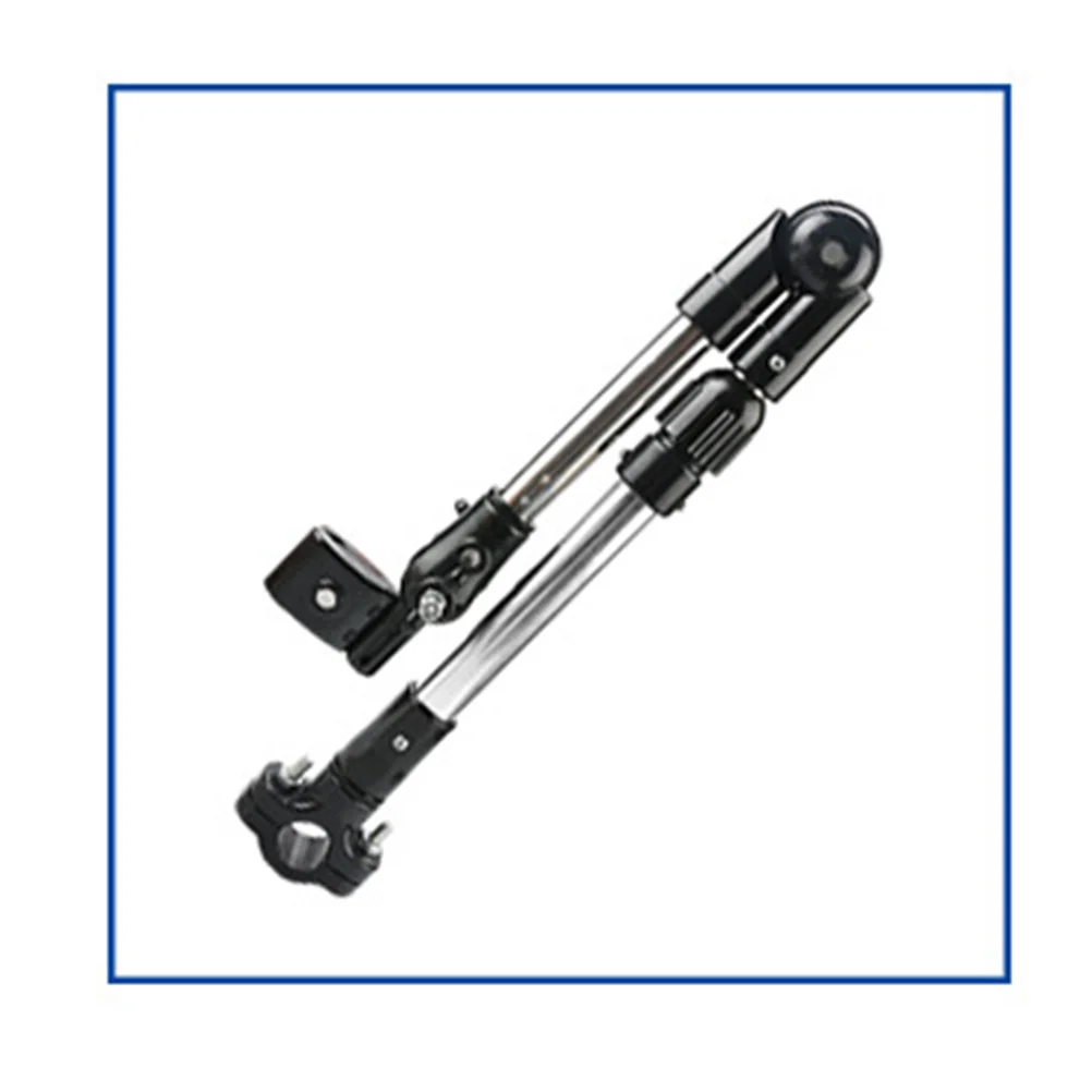 

Stainless Steel Bike Umbrella Bracket Black Adjustable Telescopic Umbrella Stand Holder for Baby Stroller Pram Wheelchair Clamp