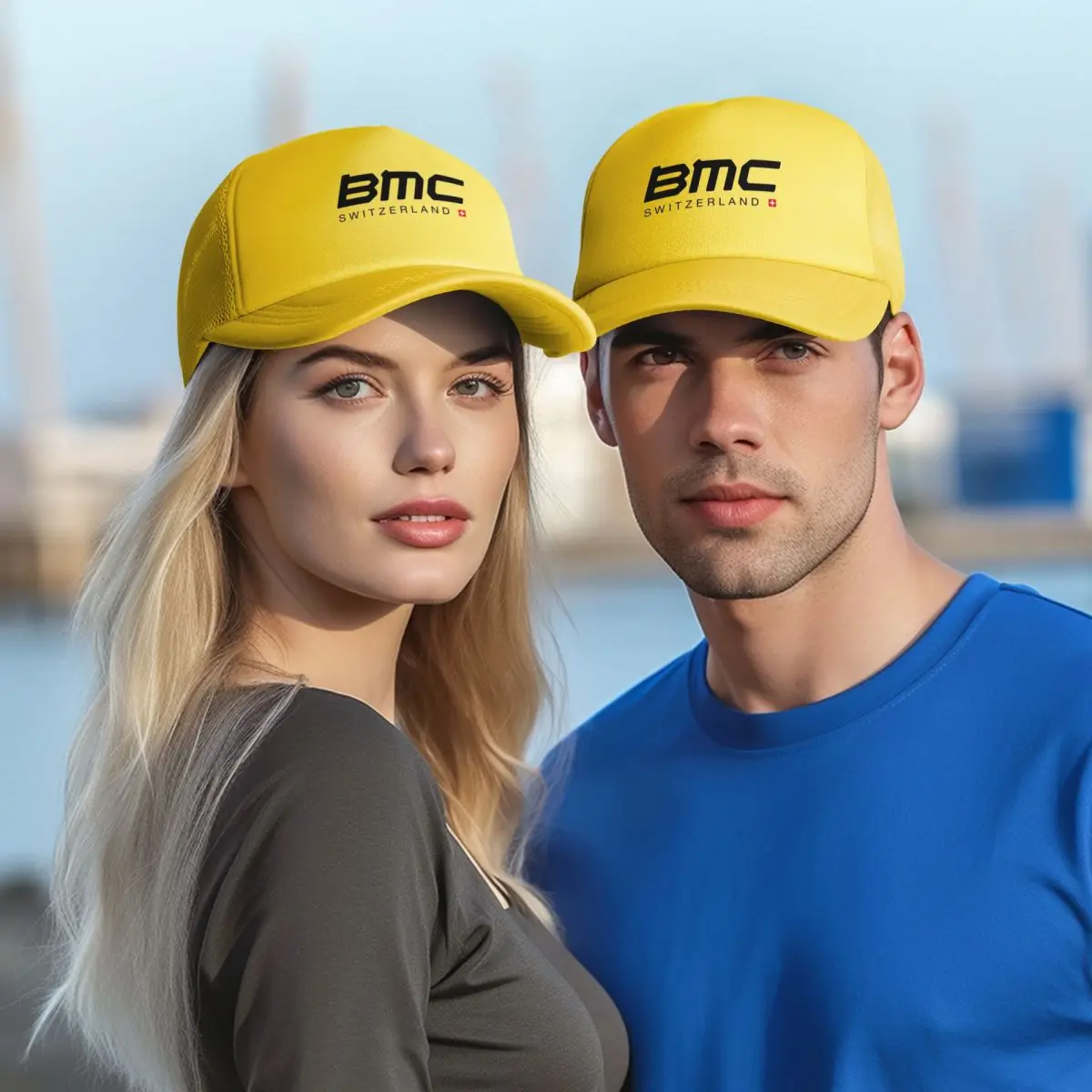 BMC الدراجات شبكة قبعات البيسبول Snapback قبعات البيسبول الموضة تنفس عادية Casquette في الهواء الطلق للرجال والنساء