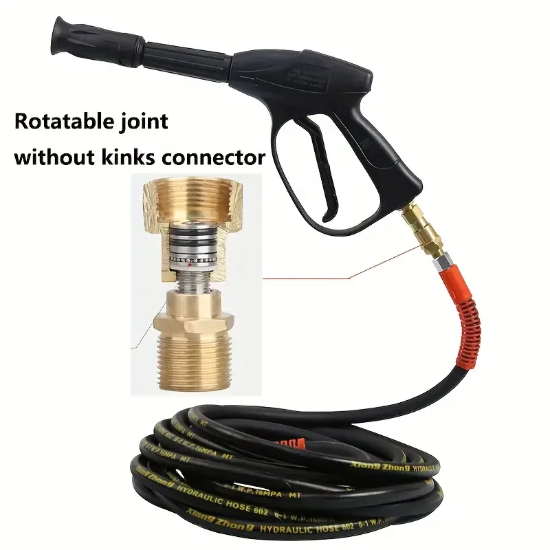 360 ° rotary joint - anti winding pressure cleaning hose joint solid brass M22-14 rotary joint for connecting spray gun to hose