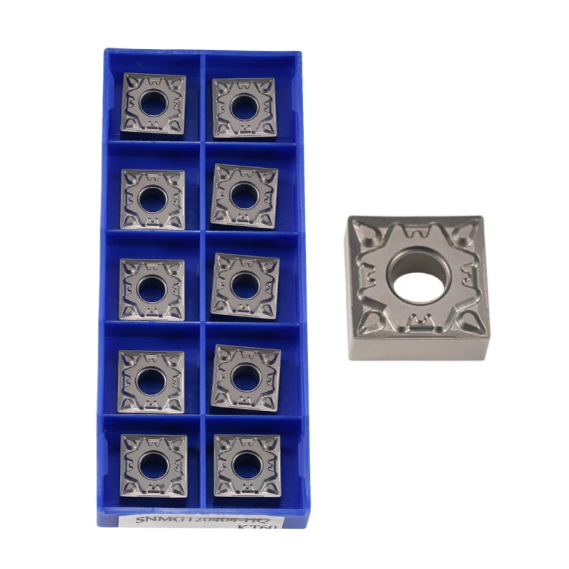 Inserto de carburo de SNMG120404-HQ de SNMG120404-MT para Cermet MSDNN, herramienta de torneado externo, piezas de torno, cortador CNC