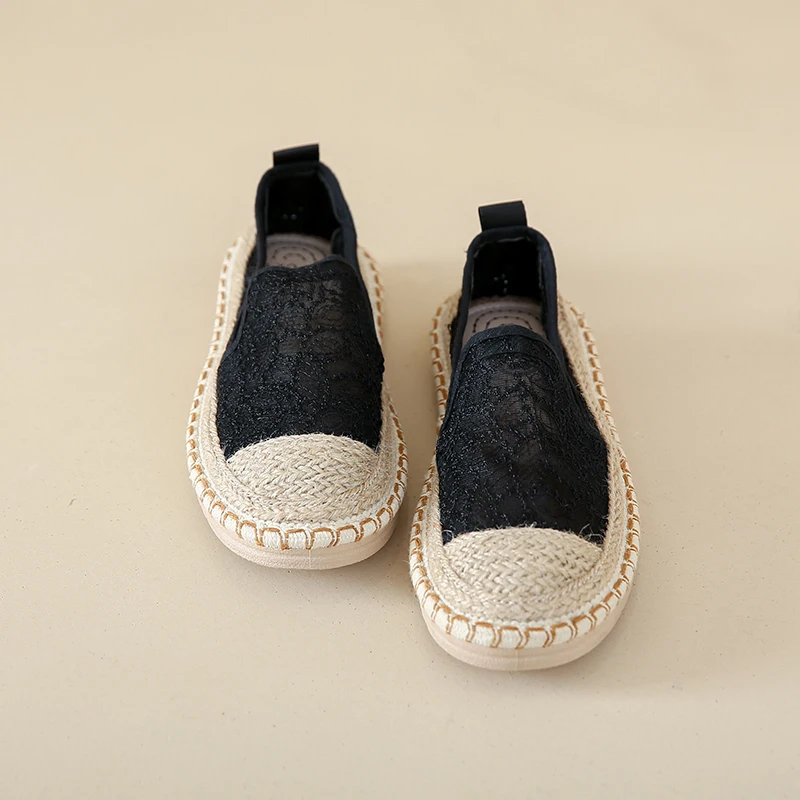 

Женские тканевые туфли в старом Пекине на мягкой подошве, летние эспадрильи без шнуровки из дышащей сетки и льна