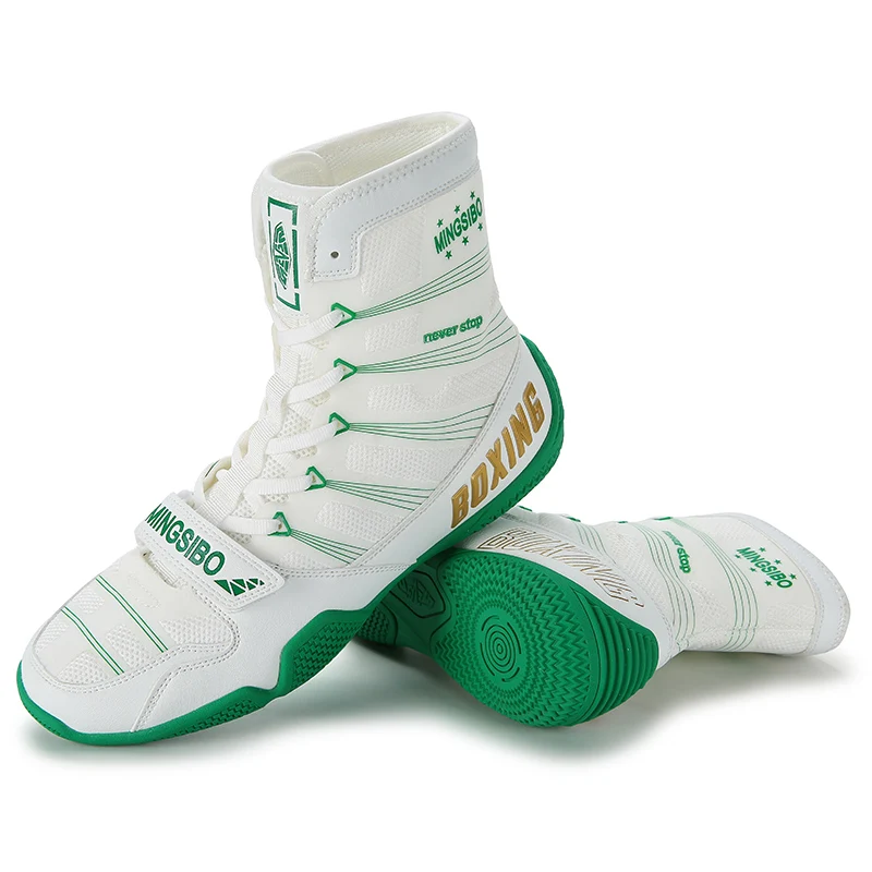 Original Brand Professional Wrestling Sneakers Top Quality Wearable Competition Sport Boxing Fighting Boot Gym Training Shoe